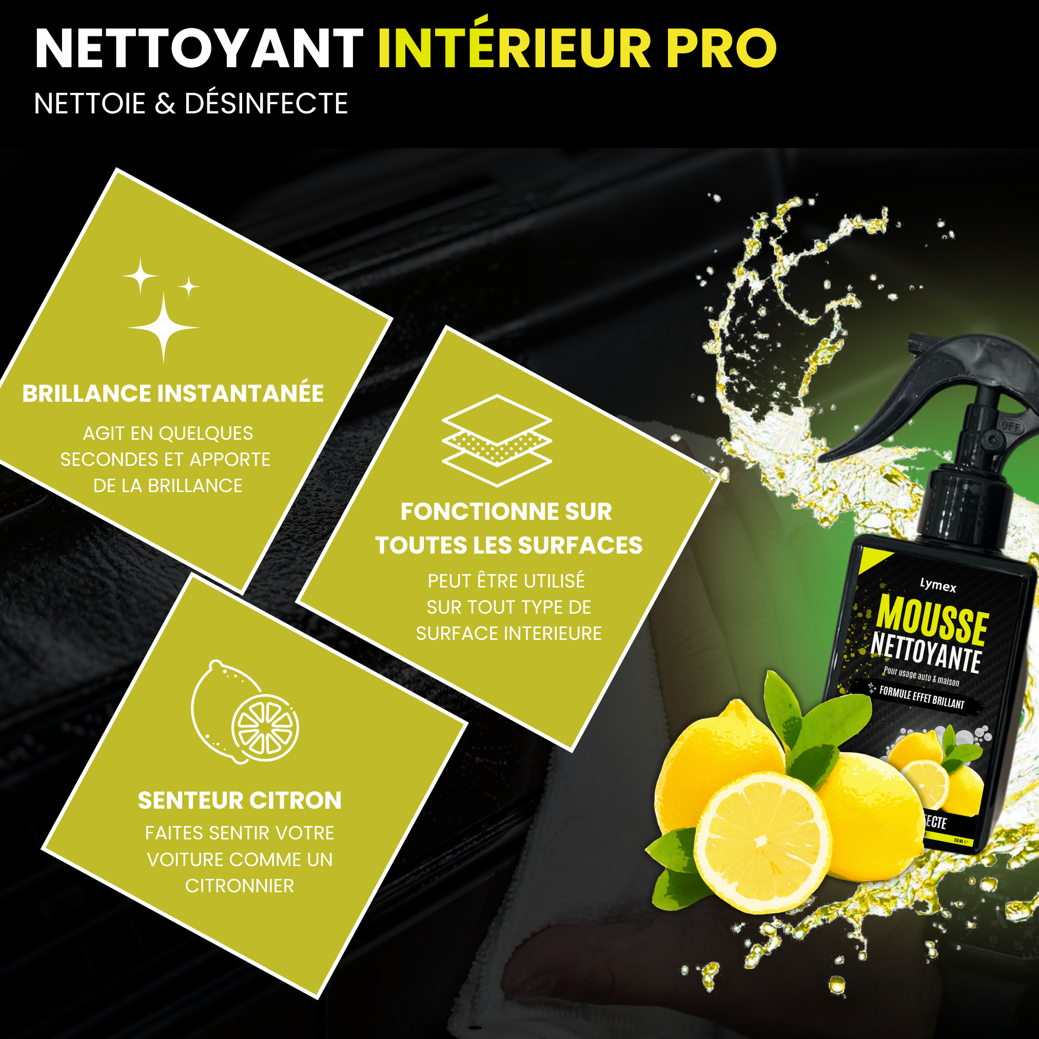 LYMEX® NETTOYANT INTERIEUR PRO